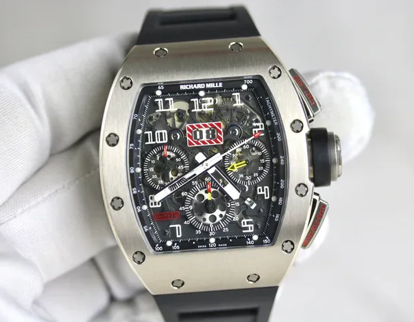 2009 Richard Mille Rm 011 Felipe Massa White Gold/ Titanium with Box & Papers